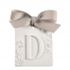 Decoração perfumada letra D - Véu de Linho