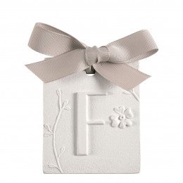 Décor parfumé lettre F - Voile de Lin