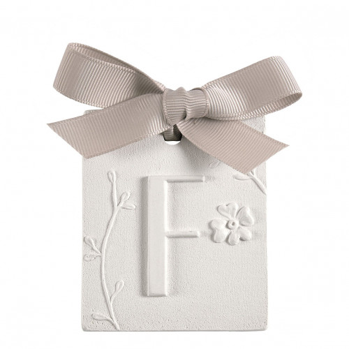 Décor parfumé lettre F - Voile de Lin