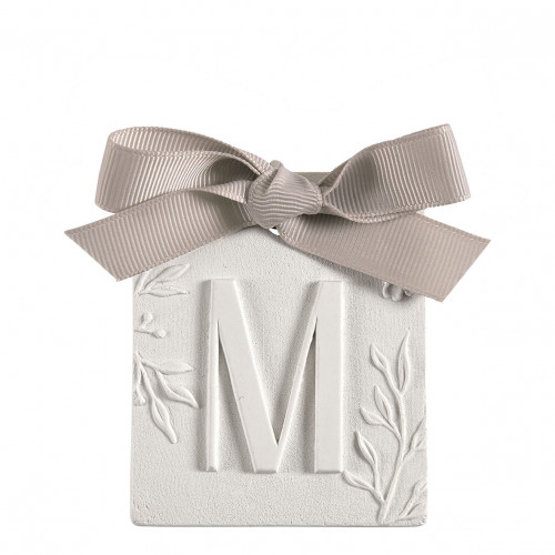 Décor parfumé lettre M - Voile de Lin