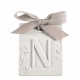 Decoração perfumada letra N - Véu de Linho