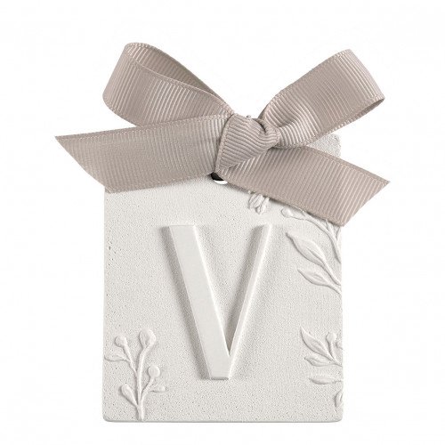 Scented decoration letter V - Voile de Lin