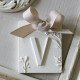 Scented decoration letter V - Voile de Lin
