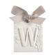 Decoração perfumada letra W - Véu de Linho
