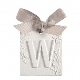 Décor parfumé lettre W - Voile de Lin