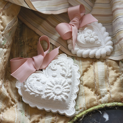 Décor parfumé Cœur Boutis - Grand modèle - Marquise Décor parfumé Cœur Boutis - Grand modèle - Marquise