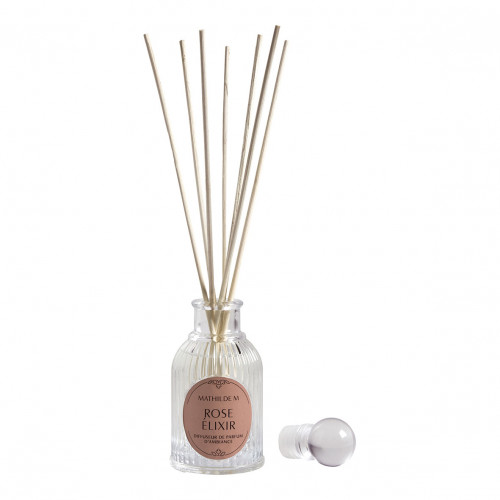 Coffret diffuseur de parfum 90 ml et décor parfumé Les Intemporelles - Rose Élixir
