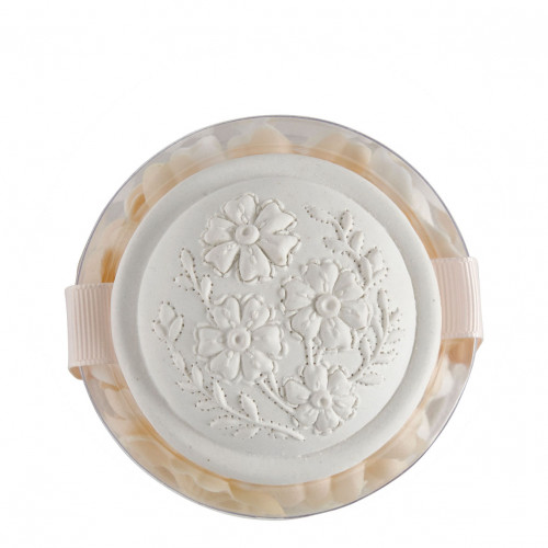 Caja de pétalos de jabón perfumado blancos y nude - Perfume de Rosa