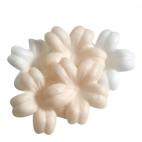Box of white and nude scented soap petals - Rose Fragrance