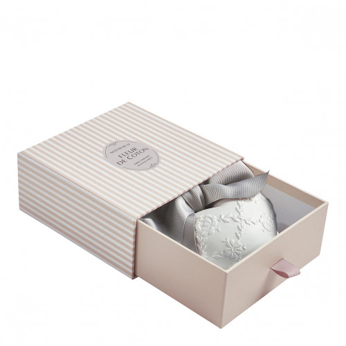 Decoración perfumada Corazón bordado - Fleur de Coton