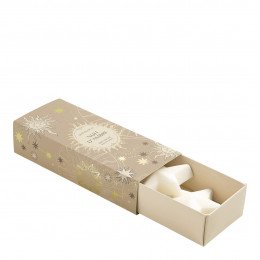 Conjunto de 3 decorações fundentes em cera perfumada Fête Céleste - Nuit d'Ambre