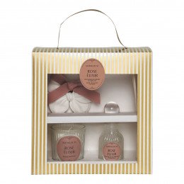 Coffret descoberta difusor vela e decoração perfumada Les Intemporelles - Rose Élixir