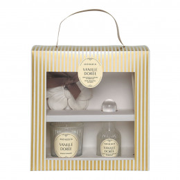 Coffret descoberta difusor vela e decoração perfumada Les Intemporelles - Vanille Dorée