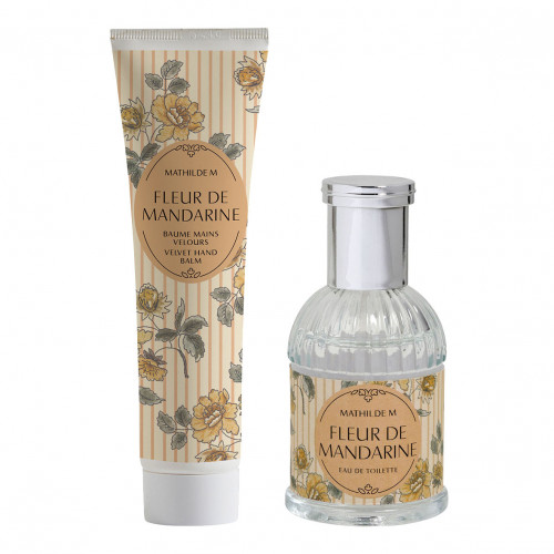 Fleur de Mandarine scented set with eau de toilette and Velours hand balm