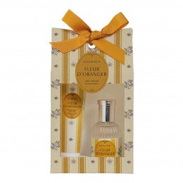 Scented gift set with eau de toilette and hand balm Velours - Fleur d'Oranger