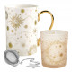 Fête Céleste scented candle and mug gift set - Nuit d'Ambre