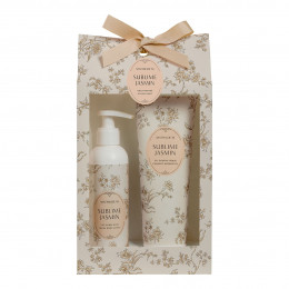 Conjunto perfumado de leite corporal e gel de banho - Sublime Jasmin