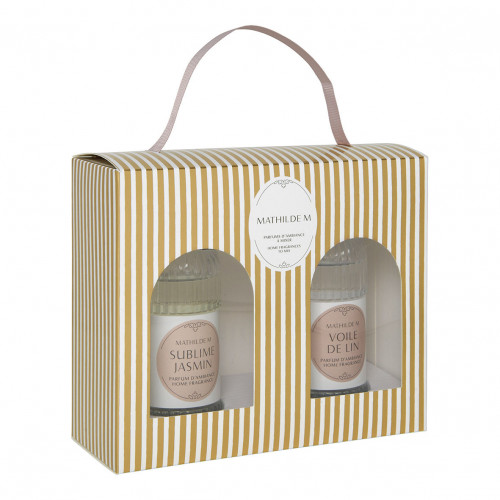 Cofanetto Mix & Match di profumi per ambiente 100 ml Les Intemporelles - Sublime Jasmin e Voile de Lin