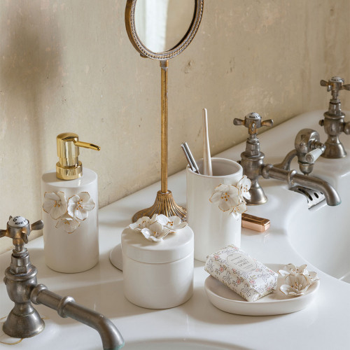 Amour de Fleurs ceramic soap dispenser