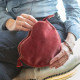 Bolsa Coração Veludo - Rosa