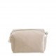 Rectangular Toiletry Bag Ecru Velvet - Small Size