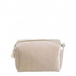 Trousse da toilette rettangolare Velluto écru - Modello piccolo