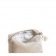 Rectangular Toiletry Bag Ecru Velvet - Small Size