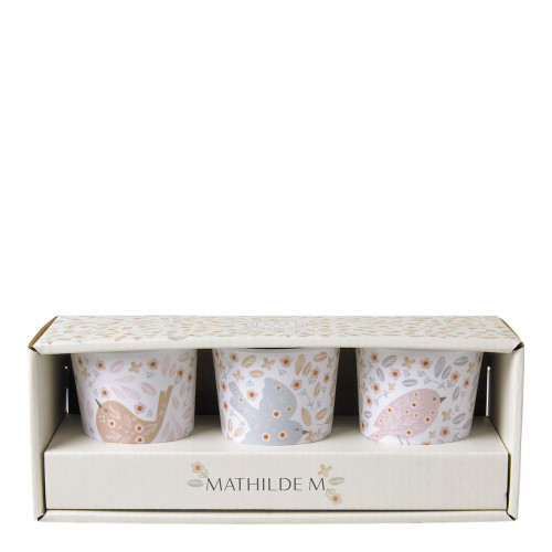 Conjunto de 3 copos Amour d'Oiseau