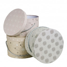 Set de 3 cajas de almacenamiento Fiesta Celeste