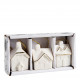 Conjunto de 3 casas suspensas