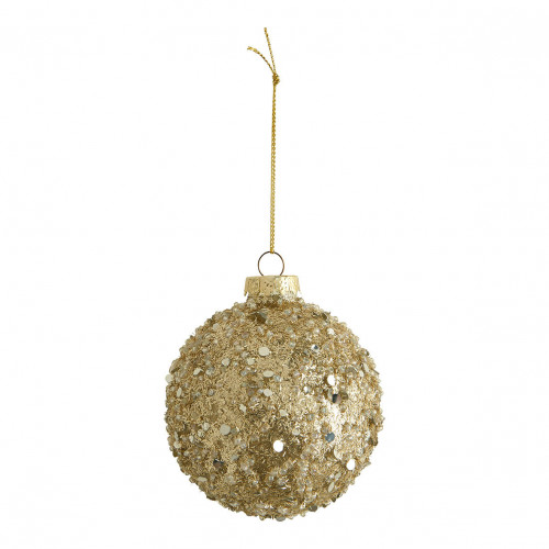 Set de 3 bolas decorativas Cometa de vidrio con purpurina