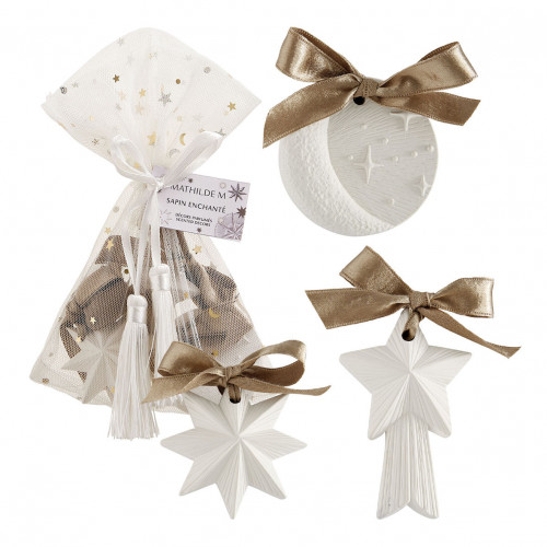 Pouch of 3 scented decorations Celestial Celebration - Sapin Enchanté