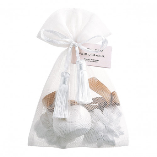 Pouch of 3 scented decorations - Fleur d'Oranger Pouch of 3 scented decorations - Fleur d'Oranger