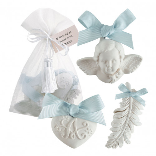 Pouch with 3 scented decorations - Poudre de Riz