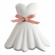 Bolsinha com 3 enfeites perfumados - Rosa Elixir