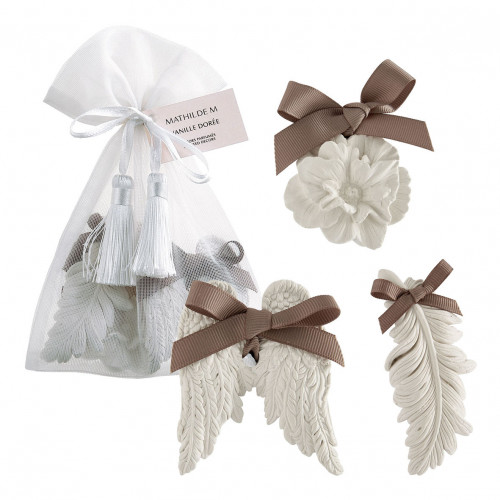 Sacchetto con 3 decorazioni profumate - Vanille Dorée