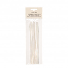 Sachet of 18 bleached rattan sticks 20 cm