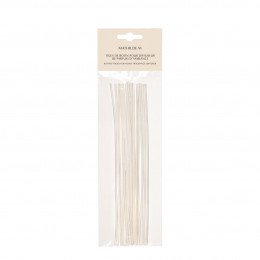 Sachet of 18 bleached rattan sticks 20 cm Sachet of 18 bleached rattan sticks 20 cm