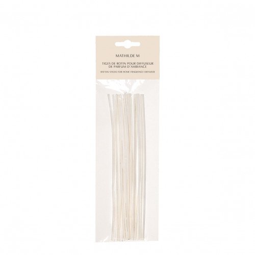 Pack of 14 bleached rattan reeds 18 cm