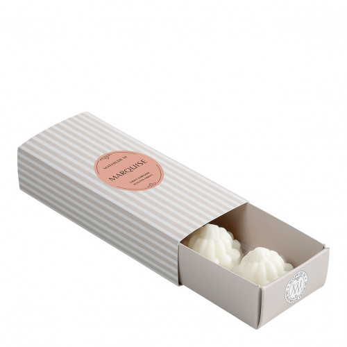 Conjunto de 3 decorações fundentes em cera perfumada - Marquise