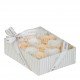 Set of 12 roses in white and nude soap sheets - Rose Scent