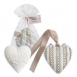 Heart Box and Scented Decoration - Voile de Lin