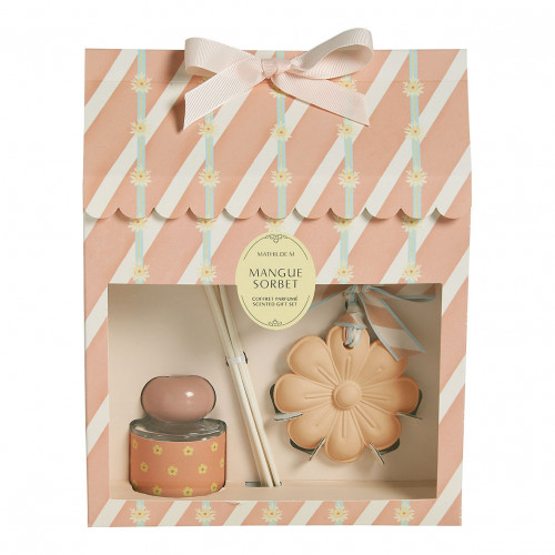 40 ml fragrance diffuser gift set and Bain de Soleil decor - Mangue Sorbet