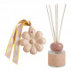 Conjunto de difusor de perfume 40 ml e decoração Banho de Sol - Pérola de Coco