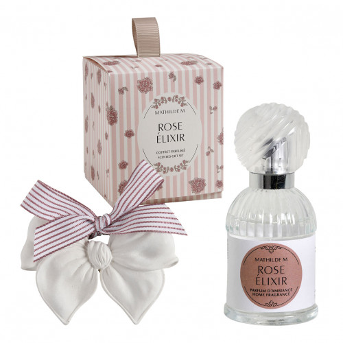 Coffret Les Intemporelles en Fleurs parfum d'ambiance 30 ml et décor parfumé - Rose Élixir