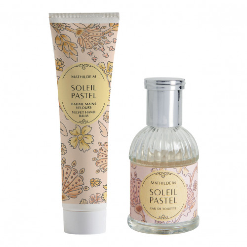 Coffret parfumé eau de toilette 30 ml et baume mains Velours - Soleil Pastel Coffret parfumé eau de toilette 30 ml et baume mains Velours - Soleil Pastel