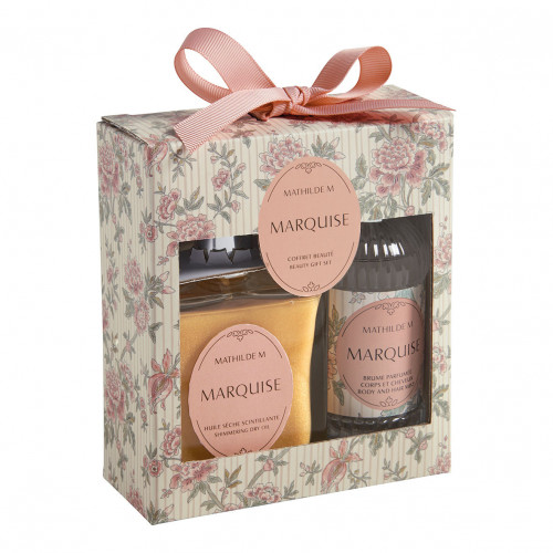 Estuche perfumado con aceite seco y bruma para cuerpo y cabello - Marquise