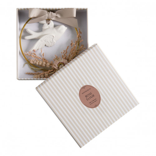 Corona floral Paloma perfumada - Rose Élixir