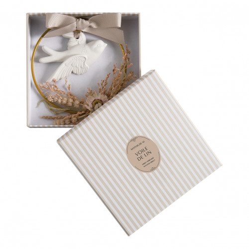 Corona floreale Colomba profumata - Voile de Lin