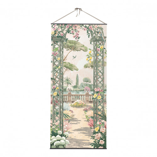 Tela trompe-l'œil - Jardim Bucólico